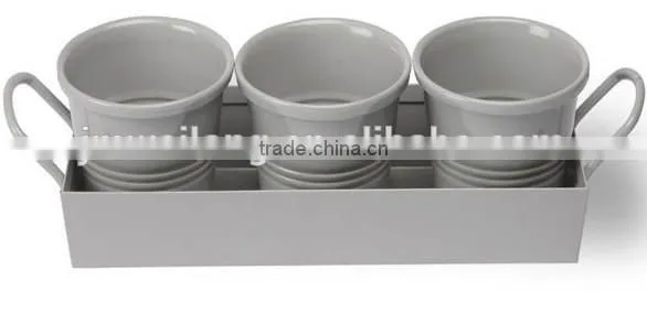 Home & garden flower plants metal square planter