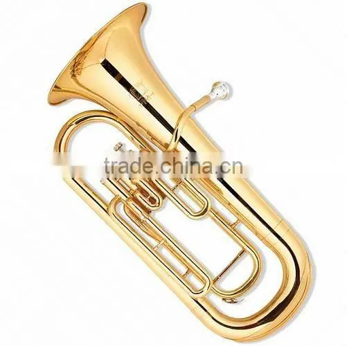 Gold lacquer cupronickel silde 4 -key piston valve Euphonium
