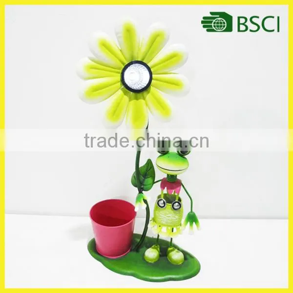 Cheapest home garden frog metal art decor