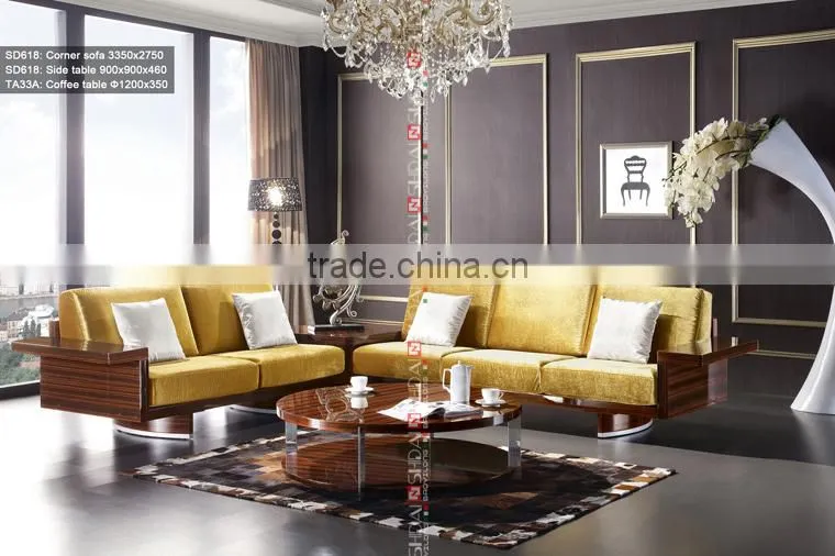 Ebony Lacquer Modern Round Coffee Tables TA33A