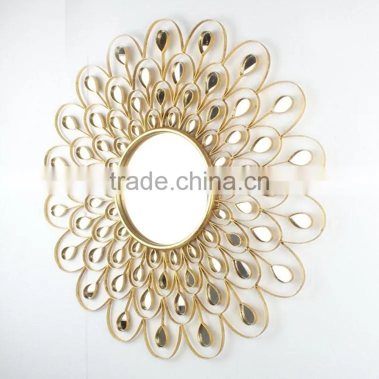 Design Decorative Wall Hanging Metal Mirror Art