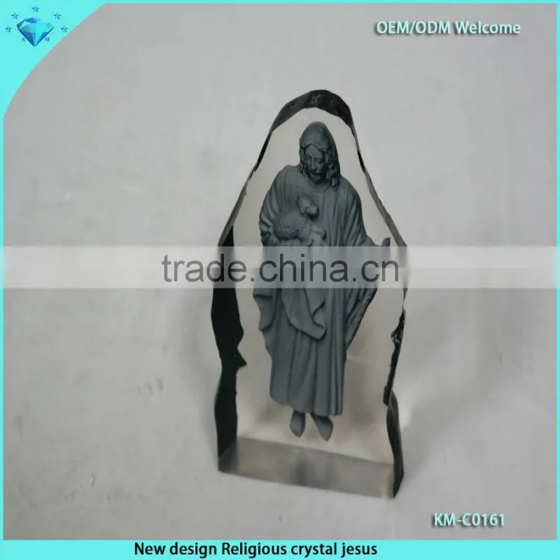 Customize any shape Crystal Ice Sculpture for Religion Crafts
