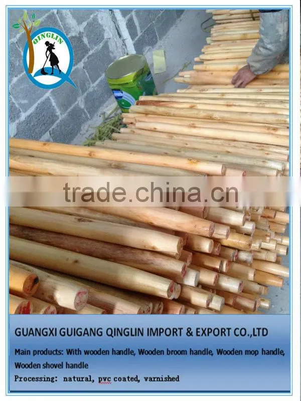 PVC Coated Broomstick Wooden Broom Handle