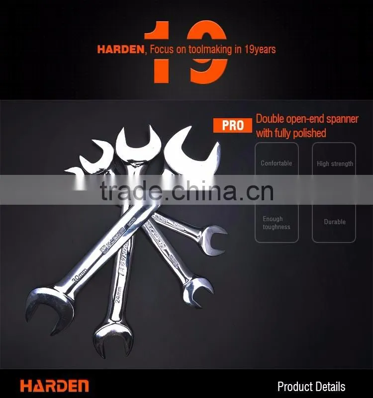 Professional 10PCS Double OPEN-END CRV Ratchet Spanner Set
