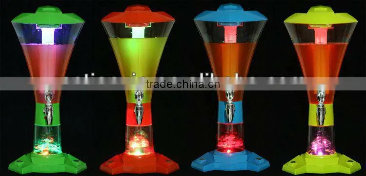 2013 new plastic juice dispenser/Beer Tower/liquor dispenser