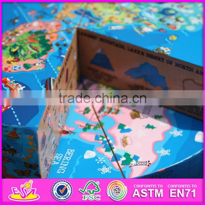 Best intelligent children wooden 3d puzzle ball W14G038