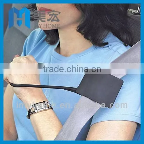 Car safety seat belt reacher helper