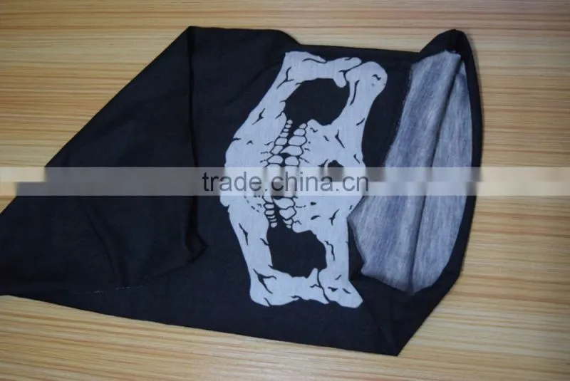 Black Skull Heads Half Face Mask Outdoor Motorcycle Bicycle Multi Masks Scarf