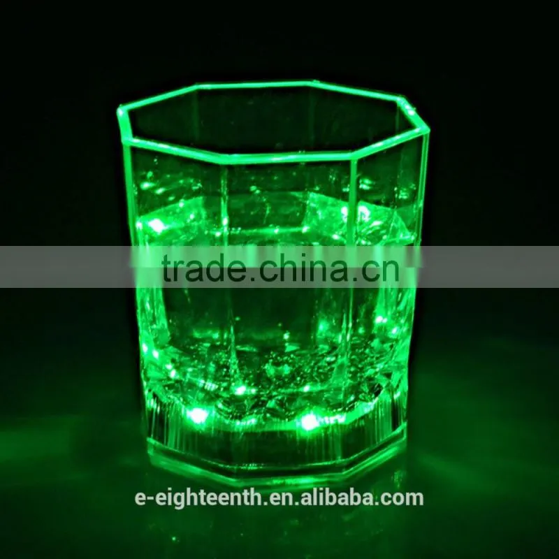 2016 fancy Mini LED Colorful Bar Pub Beer Wine Cup Party Flashing Light Glass mug