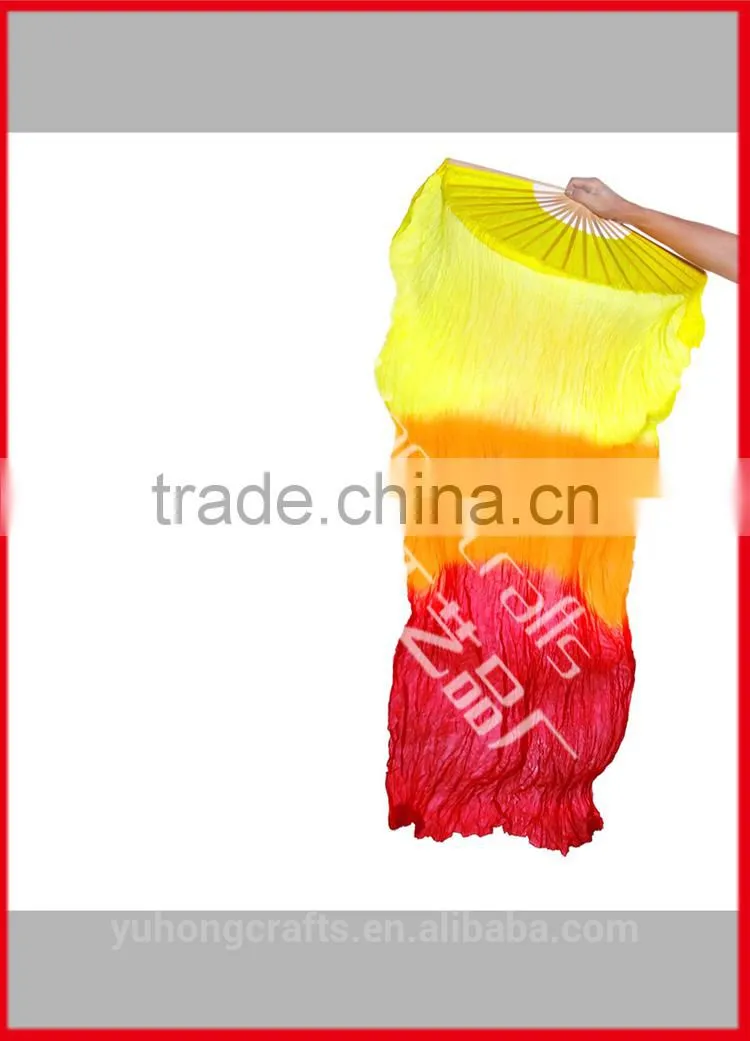Colorful silk dance fan for promotion