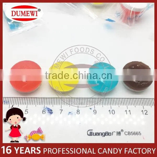 Colorful Fruit Crystal Hard Candy with Mint Tablet Candy