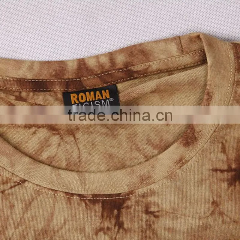 Men Tie Dye T-shirt, animal printing T-shirt,digital print t-shirt or silk screen printing t-shirt