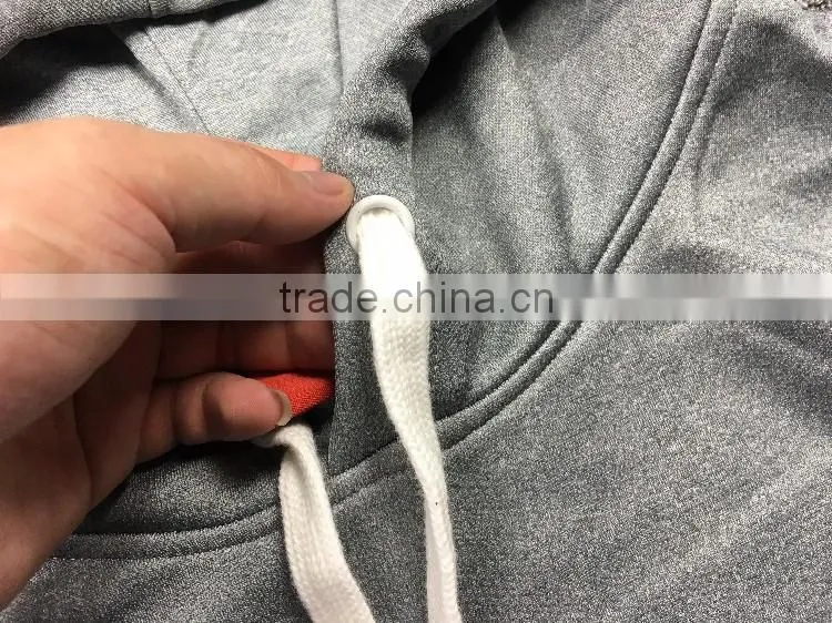 slim fitness 100%polyester blank hoodie