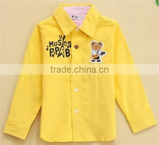 Children cotton shirts kids shirts wholesale factory