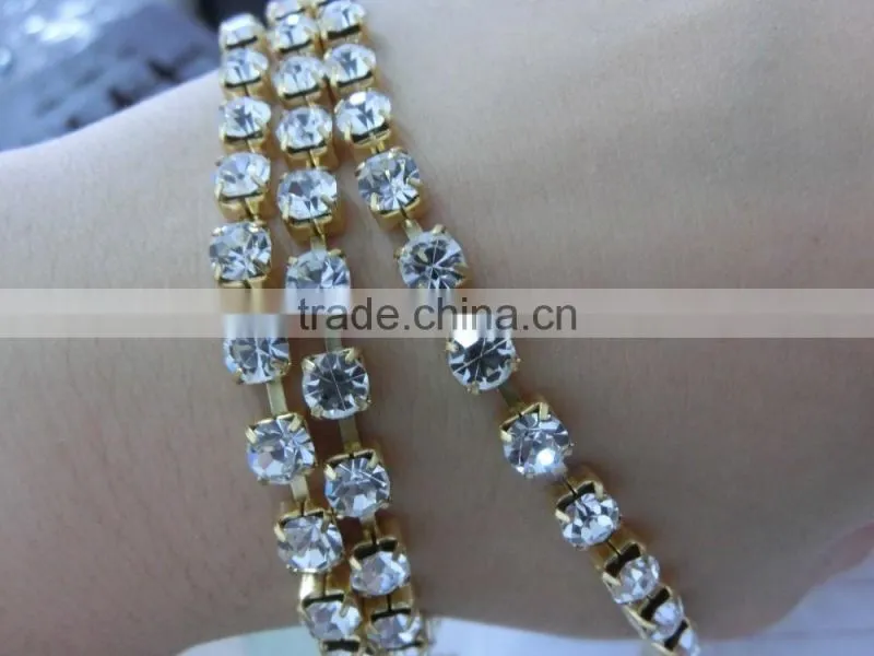 rhinestone cup chain trimmings 10 yards one cup chain roll