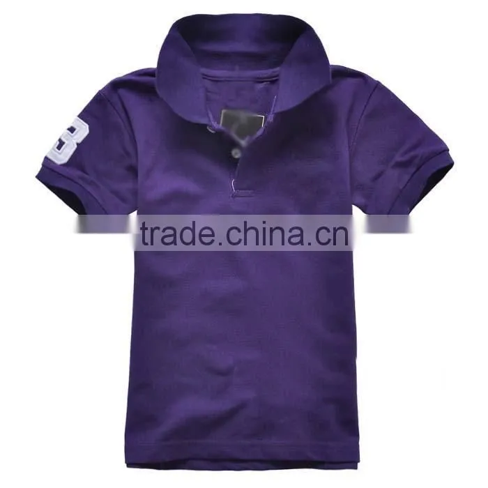 2015 brand new summer boys and girls net cotton polo t shirts sport plain t-shirts wholesale t shirts for kids