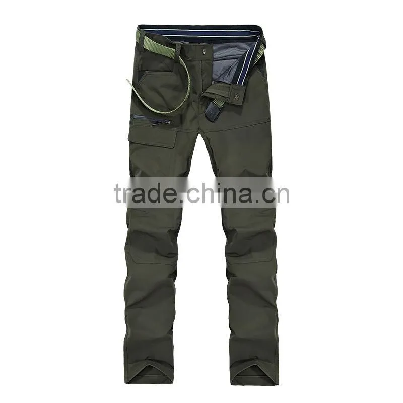 Customized new style waterproof casual softshell pants for men