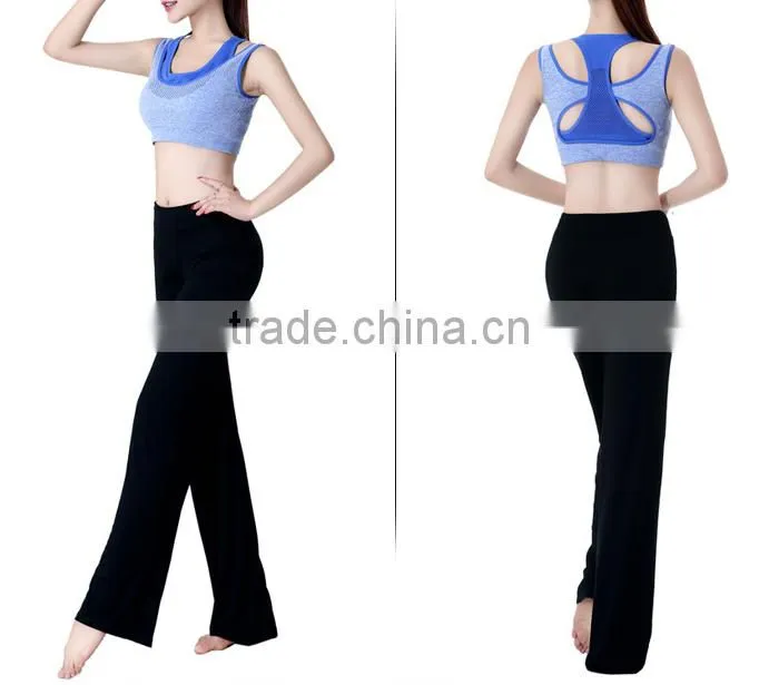 High quality Casual yoga clothing wholesale pants /tank tops sets