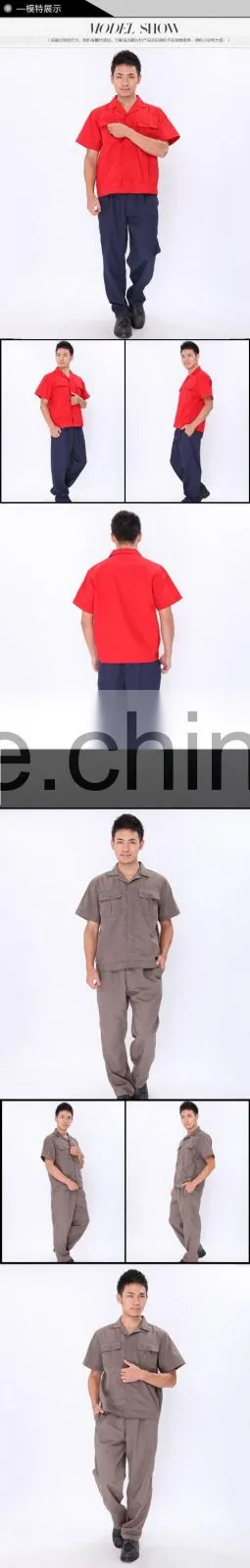 100% cotton Female summer factory worker safety working safety clothes