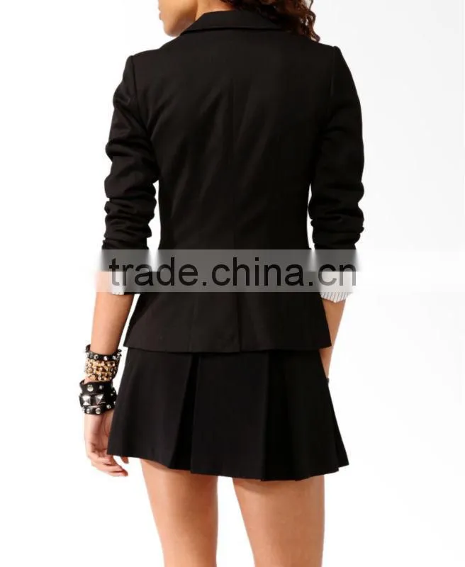 Micro-Ribbed Blazer