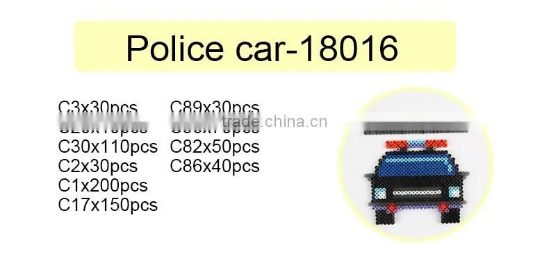 Diyfashion 5mm hama perler beads set with puzzle iron paper and twezzer perler beads toys for kids 18016