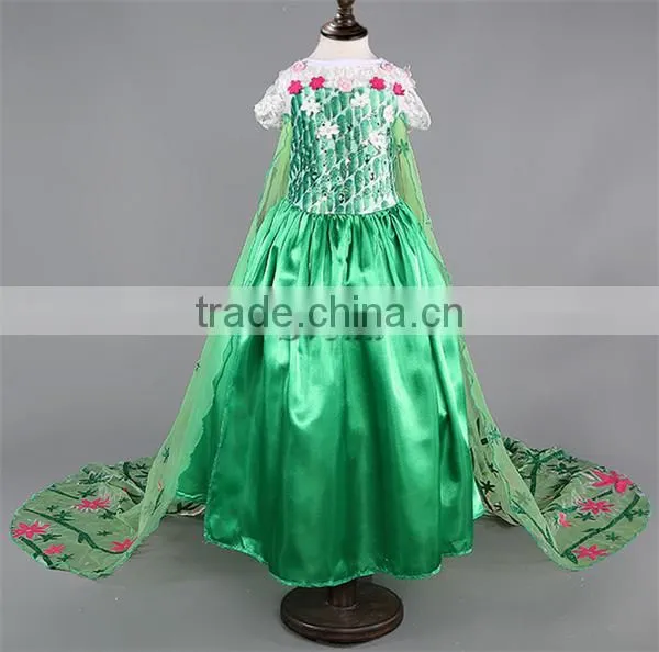 Frozen Anna Princess Dress Pretty Frozen girls Dress evening dress New Kids Wedding Party cosplay