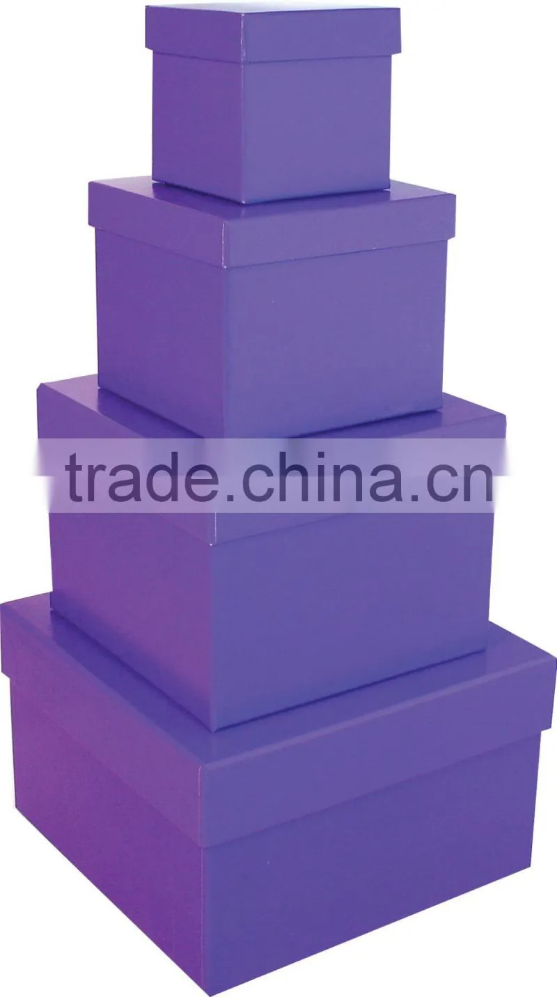 Gift Jewelry Box In Box Multi Layers 4 In 1 Set Square For Lover