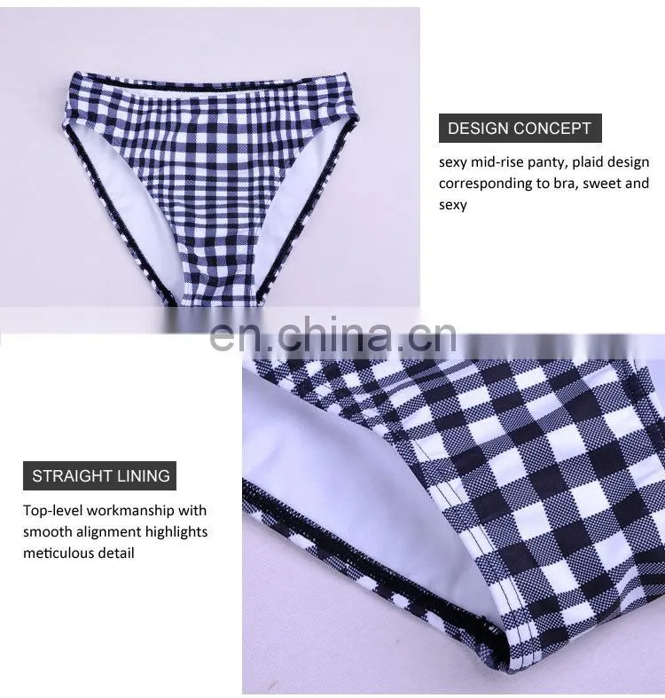 Latest Perfectly Undershirt Friendly Sexi Xxxl High Waist Girl Bikini Swimwear