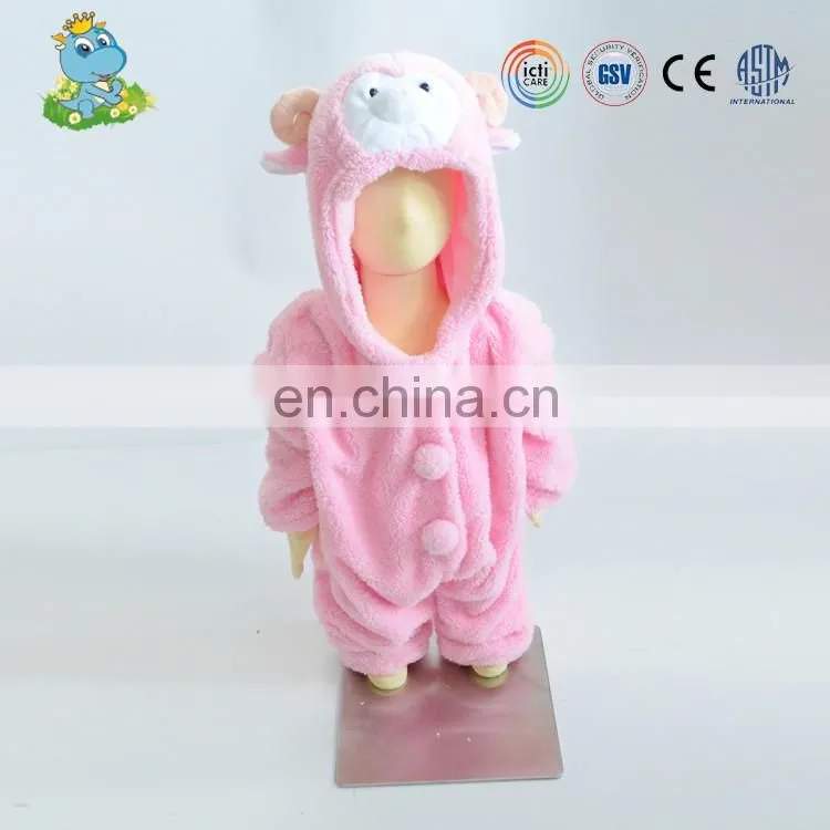 Custom wholesale white baby winter sheep animal romper