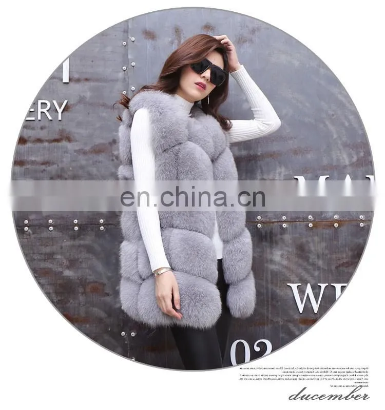 New Fashion Genuine Fox Fur Vest Women Formal Waistcoat For Women Waistcoat Designs For Girls