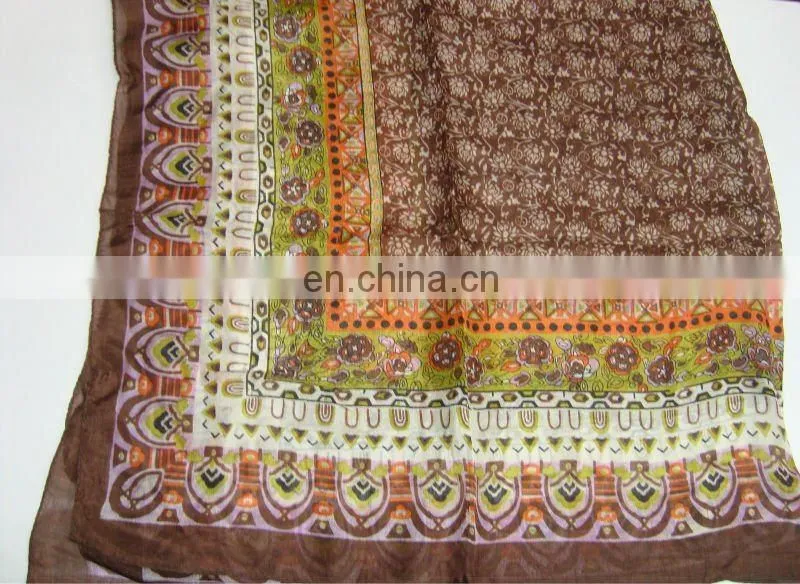 100% Silk Printed Scarves