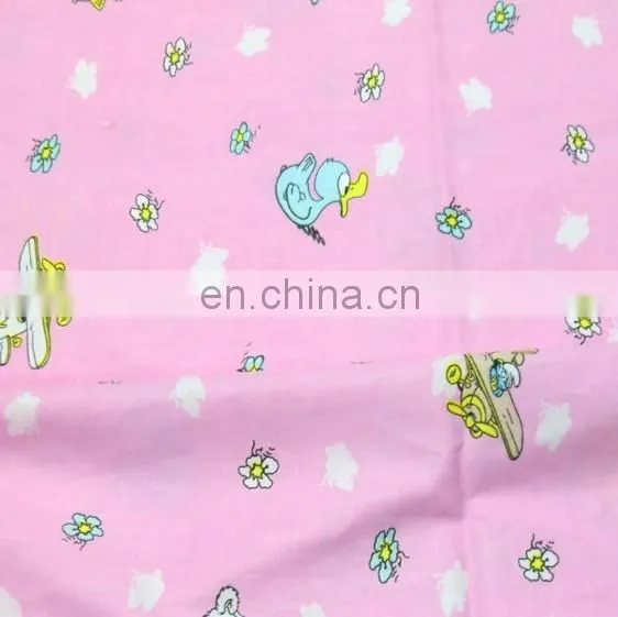 100% Cotton different patten and printing flannel fabric soft feeling supplyer china