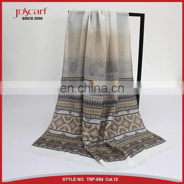 Women 100% polyester multicolor pashmina hijab scarf