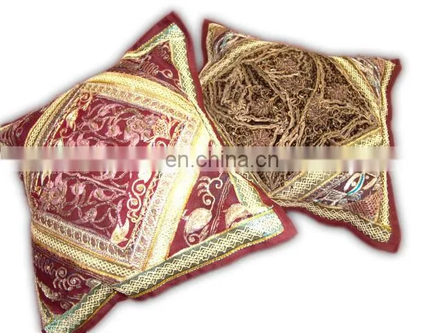 Chikan work Cushion Cover