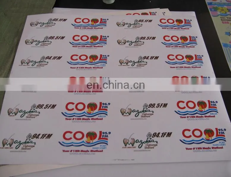 motorcycle sticker and advertising easy removeable car bumper sticker for cars