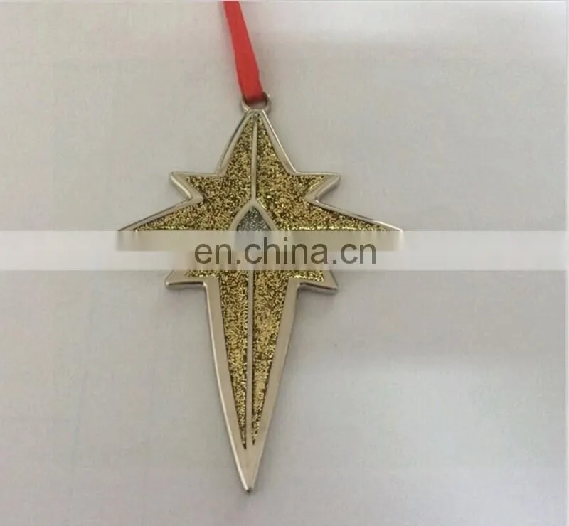 gold metal leaf christmas ornaments 2016