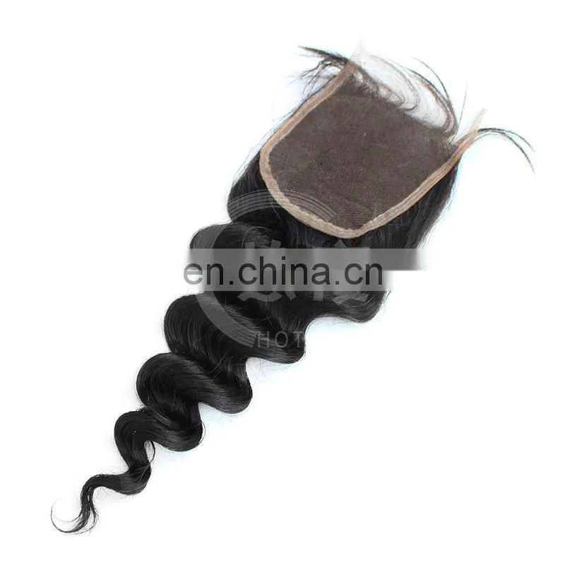 Hot sale Malaysian virgin hair extension body wave closure
