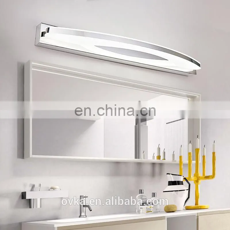 Mirror Light fashion hotel bathroom LED wall lamp stainless steel lights