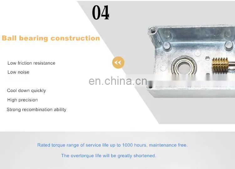 ChiHai Motor CHW4058-3162 High Precision DC 24V 12V Worm Gear Box Reduction Electric Motor Double Shaft Gear Motor