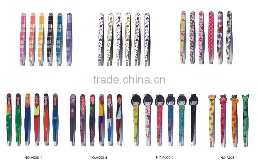 Custom logo tweezers and Japanese cartoon tweezers