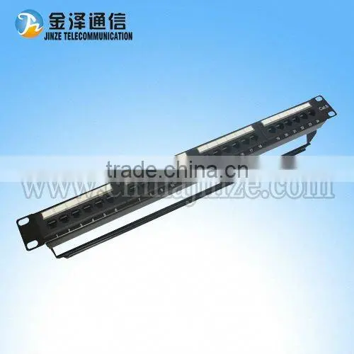 24 Port Cat6 fiber optic Patch Panel