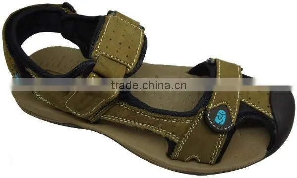 rubber outsole men sandal anti slipper durable leather sandal