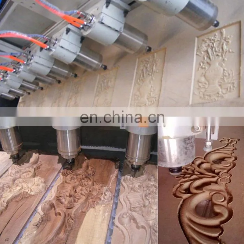 Fast speed cnc engraving machine multi heads cnc router machine