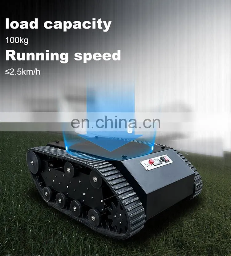 UGV electric car military vehicle track chassis track mini undercarriage
