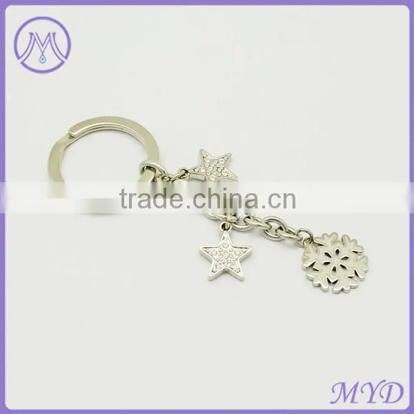 Personalized Zinc Alloy Star Kechain for Girls