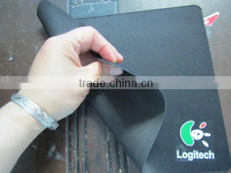 custom die cut shape fabric mouse pad, promotional neoprene mouse pad