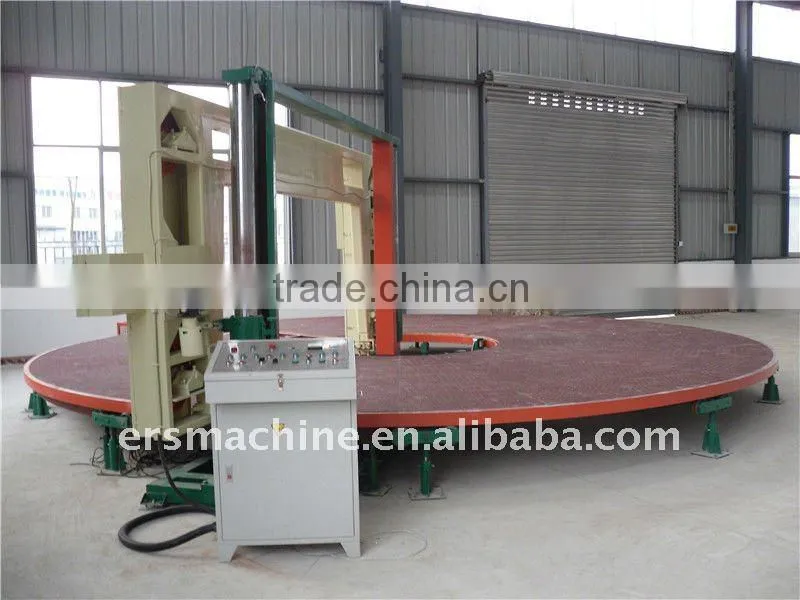 Horizontal slicing carrousel mattress sponge foam cutting machine