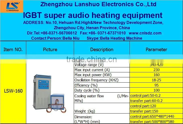 equipment producing high frequency induction heating furnace/machine