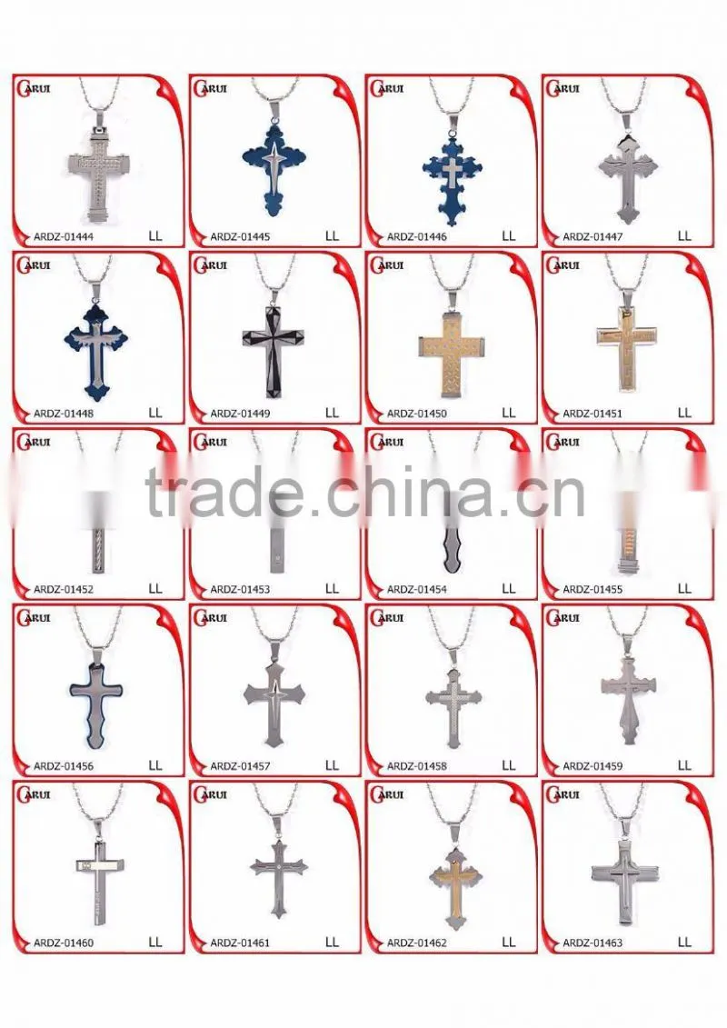 Custom logo wholesale cross pendant bulk sale believer cross pendants with diamonds