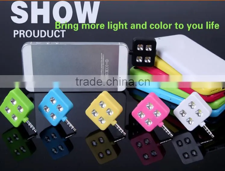 Wholesale Smartphone Accessories Smartphone Selfie Stick LED Flash Light Night